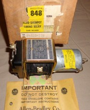 ALLEN BRADLEY 848DC-Z0G TIMING RELAY 848DCZOG FLUID DASHPOT NEW