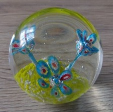 rare sulfure presse papier millefiori Murano