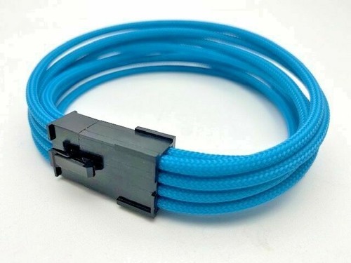 8 pin GPU PCIE Graphics VGA Card Sleeved Braided Extension Extender Power Cable - 第 2/3 張圖片