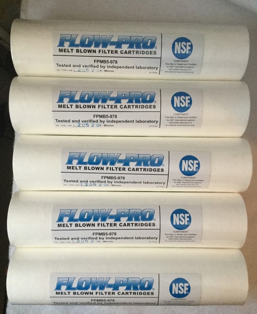 Flow-pro Melt Blown Filter Cartridges NSF 5 Micron Fpmb5-978 for sale