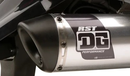 Dg Rst DG RST Dual Sport Slip On Exhaust w SA Kawasaki KLR650 87-18 | eBay