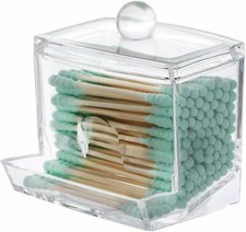 Cotton Swab Qtip Holder Q Tip - Buds Ball Dispenser, Bathroom Dispenser QTips