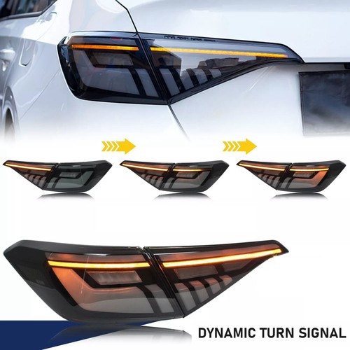 4PCS RGB LED Tail Lights for 2022-2026 Honda Civic Sedan 11th Gen Smoked Lens - Picture 4 of 12