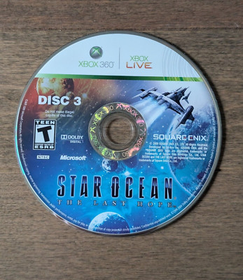 Star Ocean The Last Hope DISC 3 ONLY Xbox 360 Game - Loose Game Disc Only