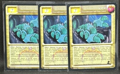 Magi Nation Duel - KIER  PLAY-SET X3- Underneath Creature - Nightmare's Dawn