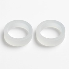 Silicone Championship Pinball Flipper Rings Translucent-2/pk