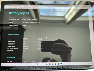 Microsoft Surface Book 2 I7-8650u 1.90ghz 16gb RAM 512gb SSD GTX