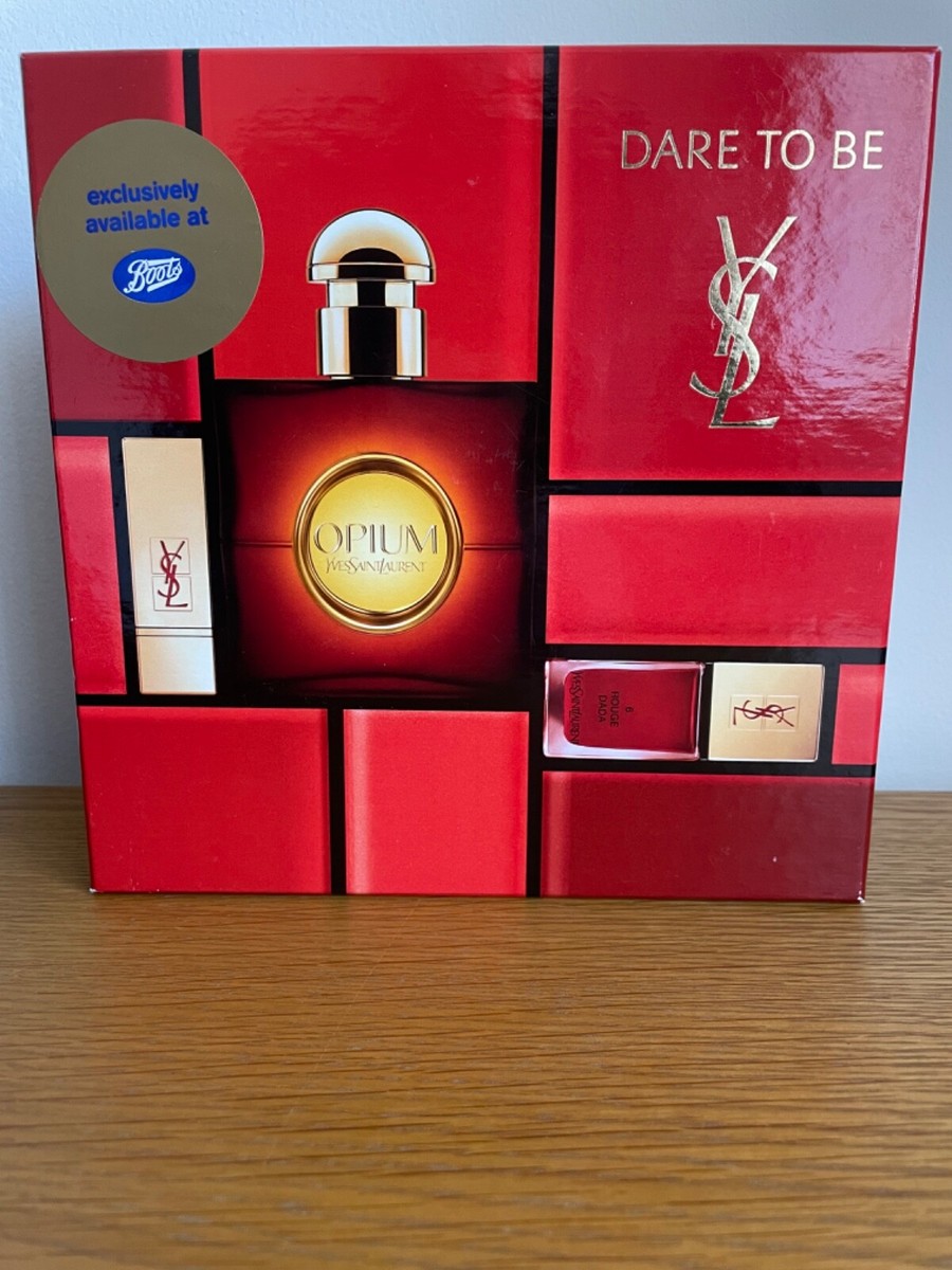 Yves Saint Laurent Gift Set EDT 30ml, nail lacquer and lipstick BNIB  sealed