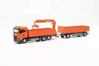 Herpa 316217 Iveco S-Way Nd Baustoff-HäNgerzug Orange 1:87 Neu Ovp