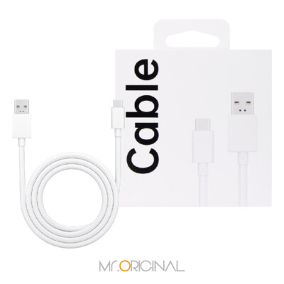 Original OPPO Official SuperVOOC 8A USB-A to USB-C Cable (DL129) - White