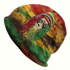 1PC Rasta Lion Mens Skullies Beanies Fashion Ski Bonnet Hat.