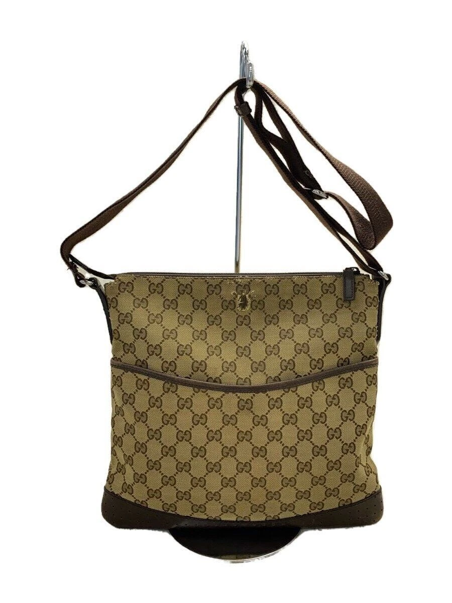 Sac bandoulière GUCCI GG toile marron motif total 145857 Occasion