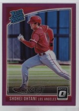 2018 Panini Donruss Optic Rated Rookie Variation Purple Prizm Shohei Ohtani 0rd2
