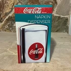 Vintage 1992 Diner Coca Cola Coke 50s Style Napkin Dispenser with Napkins