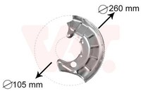 Van Wezel 5880371 Spritzblech, Bremsscheibe FüR Seat VW