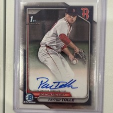 2024 Bowman Draft - Chrome Prospect Autographs Payton Tolle #CPA-PT (AU, RC)
