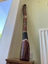 Aboriginal Didgeridoo Authentic Australian Eucalyptus Wood Hand Made & Painted