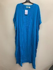Blue Viscose Kaftan (Classic) Free UK P&P Top-quality Fast UK Dispatch