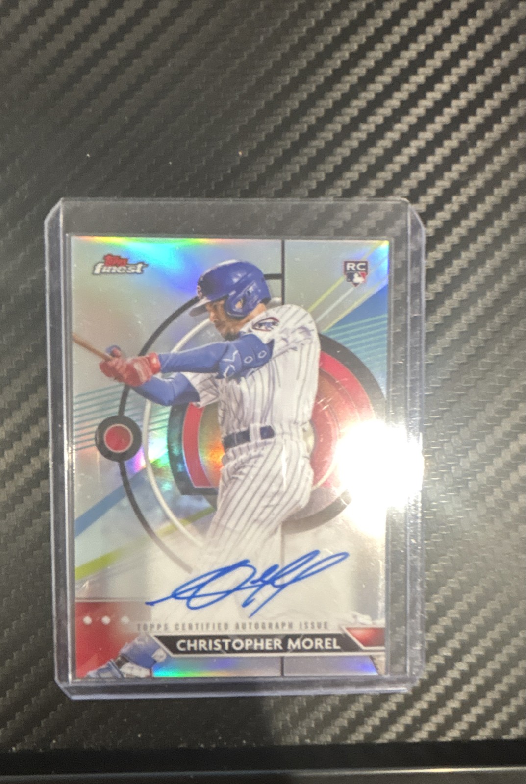 2023 Topps Finest - Finest Autographs Christopher Morel #FA-CM (AU, RC)