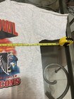 Vintage 90s Super Bowl Tshirt Mens L White XXXIII Denver Broncos Atlanta Falcons — photo 7