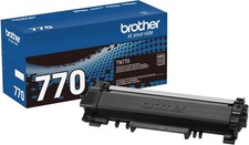 Brother Genuine TN770 2-Pack Super High Yield Black Toner Cartridge with...