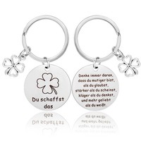2 StüCk GlüCksbringer SchlüSselanhäNger, Du Schaffst Das Motivationsgeschenke...