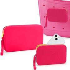 2 Pcs Silicone Insert Pouches, Phone Holder Compatible with Bogg Bag Accessories