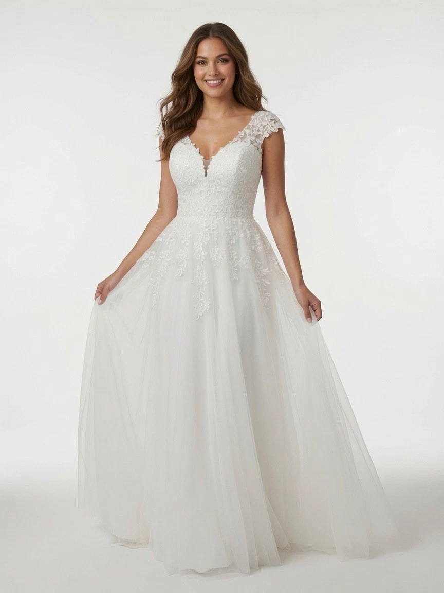 ebay bohemian wedding dress Boho Mermaid Wedding Dress Pleat Sexy Lace Illusion V-Neck Backless Bridal  Gowns