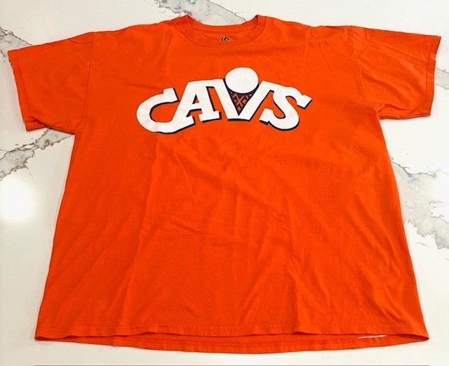 Cleveland Cavaliers Lebron James Retro 80s Cavs T-Shirt Mens Size XL Orange NBA