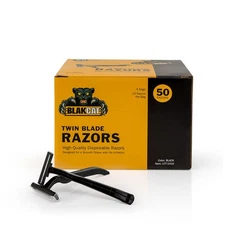 BlakCat Premium Disposable Twin-Blade Razors - Tattoo Razors