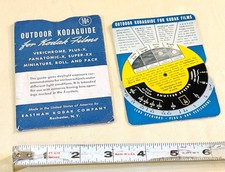 Vtg 1940s Kodak Outdoor Kodaguide Exposure Calculator Wheel Rochester NY 1945