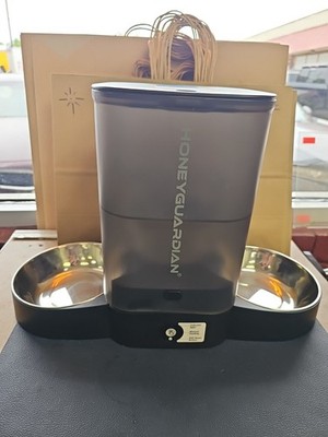 HoneyGuaridan Automatic Cat Feeder for 2 Cats,3.5L Dual Cat Food Dispenser, 2.4G