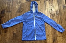 Free Country Boys XL 10/12 Blue Zipper Hooded Windbreaker