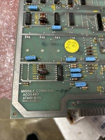 Untested missile Command 1979 arcade Video GAME PCB BOARD Clf11-4
