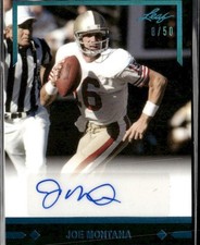 2021 Leaf Memories 1991 Autographs Spectrum Platinum #GLR-JM2 Joe Montana #/50