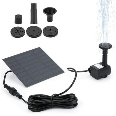 Solar Fountain Pump for Birdbath, 1.8W Free Standing Solar Water Fountain, So...
