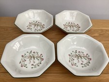 4 x Vintage Johnson Brothers Eternal Beau Cereal Soup Bowls Dessert Fruit Dishes