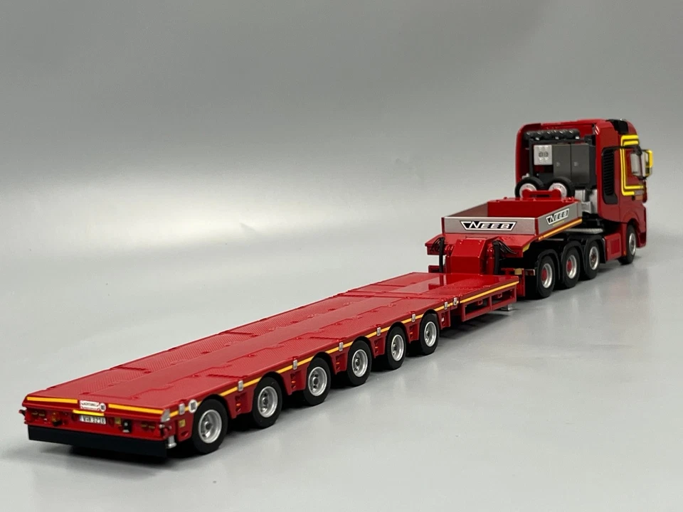WSI - Mercedes Benz Actros MP4 SLT Giga Space SL Semi Tieflader 6achs "NEEB" - D - Bild 2 von 4
