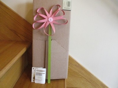 Longaberger Button Flower Pink Rosy thin splints 18'' tall *shipping included!*