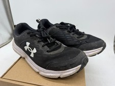 Under Armour Charged Assert 10 Running Sneakers Men's Black White Shoes - 10