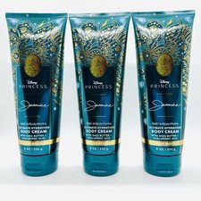 3/PCS BATH BODY WORKS JASMINE DISNEY PRINCESS HYALURONIC ACID BODY CREAM 8 OZ