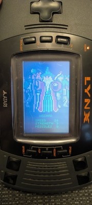 Atari Lynx 2 Vintage Handheld Spielkonsole 1980 voll funktionsfähig 1 Spiel Gauntlet 