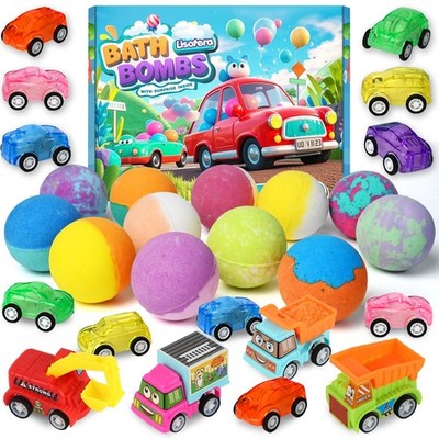 Bath Bombs for Kids with Toys Inside, Kids Bath Bombs for Boys Girls, 9-Piece...