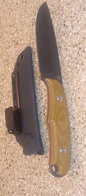 CR Backpacker Fixed Blade*Kydex Sheath*DC53*Micarta*Stonewash*Reproduction*