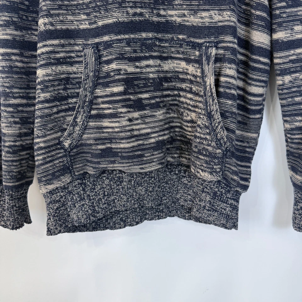 Suéter con Capucha On the Byas Para Hombre Pequeño Azul Medianoche Tostado Canguro Bolsillo Foto 2 de 4