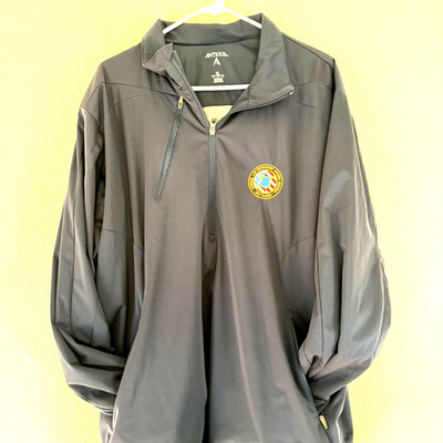 Antigua Jacket Polyester LawEnforcement Memorial Golf Classic Half-Zip w/Pockets