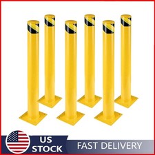 Safety Bollard Post 4.5"D Steel Post 36/42/48" Height Sidewalk Parking Barrier