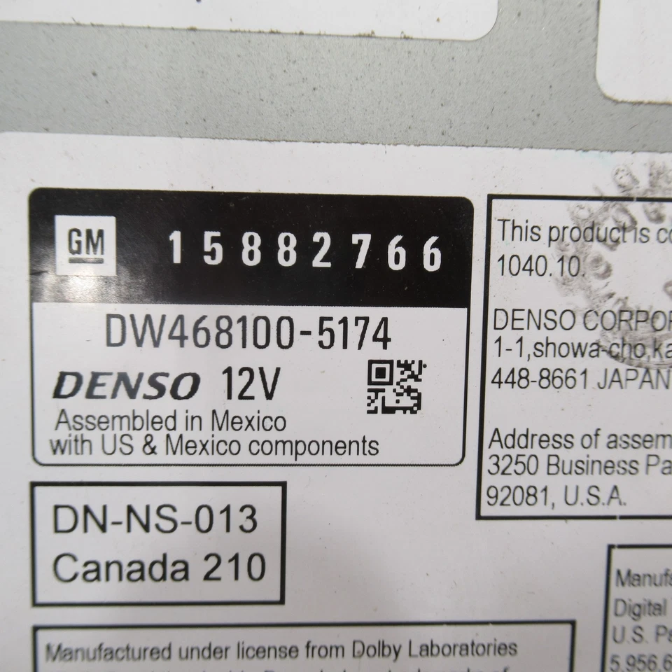 2007 2008 Chevrolet Suburban 1500 Radio Receiver w/Navigation w/Display OEM Foto 3 de 4