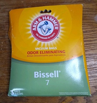 Arm & Hammer Bissell 7 Odor Eliminating Vacuum Bags # 62615D 3 Bags NOS