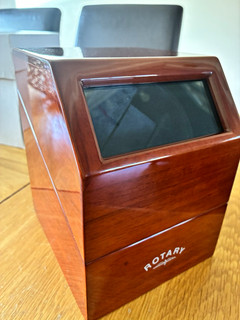 Rotary WA028 Wooden Automatic Watch Winder Brown 1 3 Watches Capacity